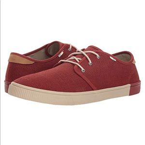 Toms Carlo Burnt Henna Heritage Canvas Shoes- New